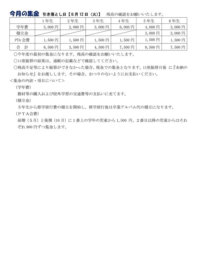 学校だより5月号